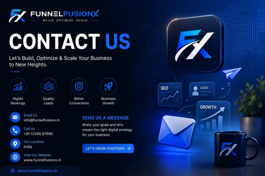 Contact page banner for digital marketing agency